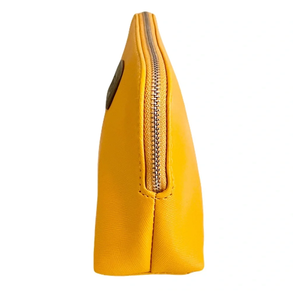 Bric’s Mustard Yellow Saffiano Makeup Toiletry Bag